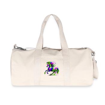 Cheval - Sac de sport en toile recyclée Stanley/Stella - blanc naturel - Devant