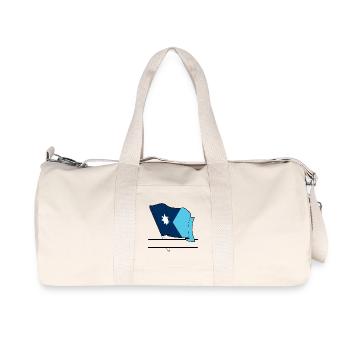 Drapeau Minnesota bannière de texte - Sac de sport en toile recyclée Stanley/Stella - blanc naturel - Devant