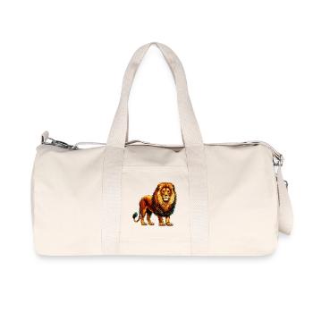 Löwe - Recycelte Canvas-Sporttasche von Stanley/Stella - Naturweiß - Vorne