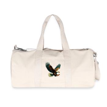 Adler - Recycelte Canvas-Sporttasche von Stanley/Stella - Naturweiß - Vorne
