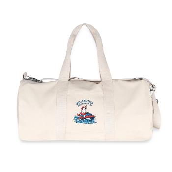 Cooles Jetski Einhorn - Recycelte Canvas-Sporttasche von Stanley/Stella - Naturweiß - Vorne