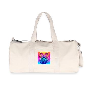 Koala - Recycelte Canvas-Sporttasche von Stanley/Stella - Naturweiß - Vorne