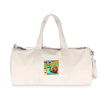Snail - Recycled Canvas Sports Bag by Stanley/Stella - natural - Front