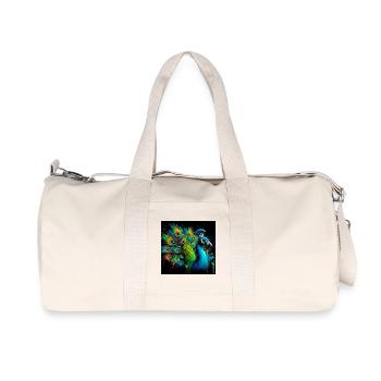 peacock - Recycled Canvas Sports Bag by Stanley/Stella - natural - Front