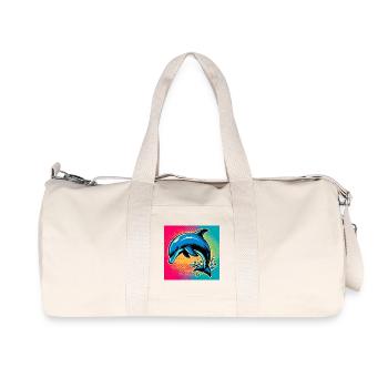 dolphin - Recycled Canvas Sports Bag by Stanley/Stella - natural - Front