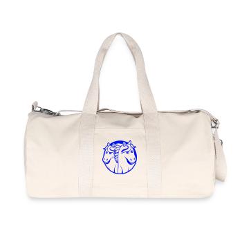 2 Chevaux Homme Femme Amoureux Amis Amour Équipe - Sac de sport en toile recyclée Stanley/Stella - blanc naturel - Devant
