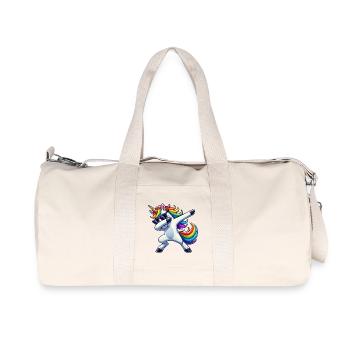 Dabbing Licorne Dab Licorne Fille Licornes - Sac de sport en toile recyclée Stanley/Stella - blanc naturel - Devant