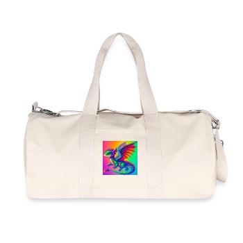 dragon - Recycled Canvas Sports Bag by Stanley/Stella - natural - Front