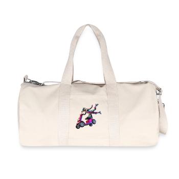 Mobility scooter stunt - Recycled Canvas Sports Bag by Stanley/Stella - natural - Front