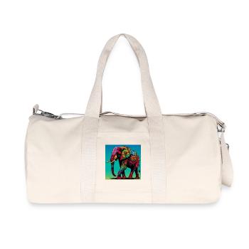 elephant - Recycled Canvas Sports Bag by Stanley/Stella - natural - Front