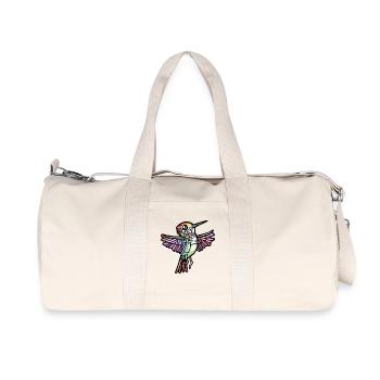 Hummingbird Bird Halloween Zombie - Recycled Canvas Sports Bag by Stanley/Stella - natural - Front