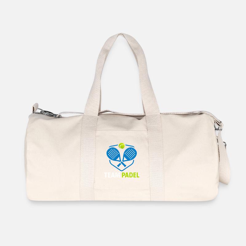Padel Paddles Ball Team Logo - Recycelte Canvas-Sporttasche von Stanley/Stella - Naturweiß