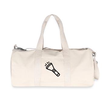 Flashlight - Recycled Canvas Sports Bag by Stanley/Stella - natural - Front