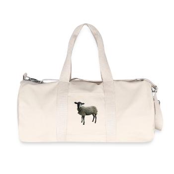 Schaf - Recycelte Canvas-Sporttasche von Stanley/Stella - Naturweiß - Vorne