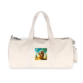 Œuf de pieuvre dans Desert Odyssey - Sac de sport en toile recyclée Stanley/Stella - blanc naturel - Devant
