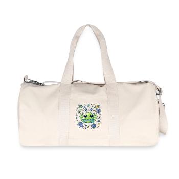 Signe de paix extraterrestre galactique - Sac de sport en toile recyclée Stanley/Stella - blanc naturel - Devant