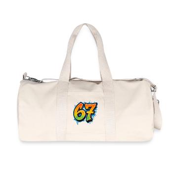 Six Seven Graffity - Recycled Canvas Sports Bag by Stanley/Stella - natural - Front