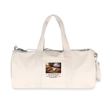 Everything that really carries is simple. - Recycled Canvas Sports Bag by Stanley/Stella - natural - Front