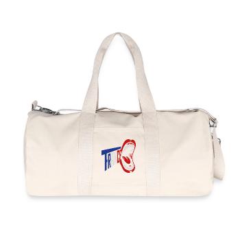 Trance Scream Retro Typography - Recycled Canvas Sports Bag by Stanley/Stella - natural - Front