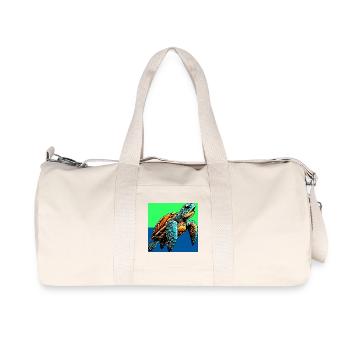 turtle - Recycled Canvas Sports Bag by Stanley/Stella - natural - Front