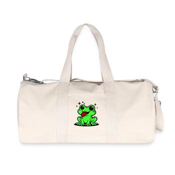 Grenouille Comique Crapaud - Sac de sport en toile recyclée Stanley/Stella - blanc naturel - Devant