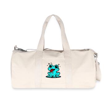 Grenouille Comique Crapaud - Sac de sport en toile recyclée Stanley/Stella - blanc naturel - Devant