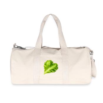 Illustration de feuille de laitue en forme de cœur - Sac de sport en toile recyclée Stanley/Stella - blanc naturel - Devant