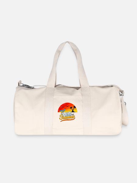 Hallo Sommer – Tropische Sonnenstrahlen - Recycelte Canvas-Sporttasche von Stanley/Stella - Naturweiß