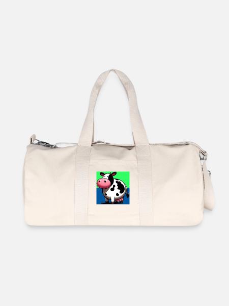 Kuh - Recycelte Canvas-Sporttasche von Stanley/Stella - Naturweiß