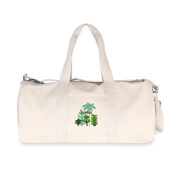 Conception estivale des plantes tropicales de la nature de la jungle - Sac de sport en toile recyclée Stanley/Stella - blanc naturel - Devant