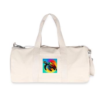 turtle - Recycled Canvas Sports Bag by Stanley/Stella - natural - Front