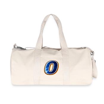 Maillot de football numéro 0 Design Style sportif - Sac de sport en toile recyclée Stanley/Stella - blanc naturel - Devant