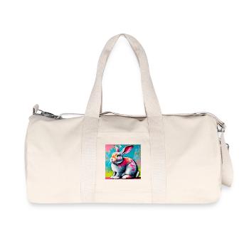 rabbit - Recycled Canvas Sports Bag by Stanley/Stella - natural - Front
