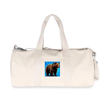 ours - Sac de sport en toile recyclée Stanley/Stella - blanc naturel - Devant