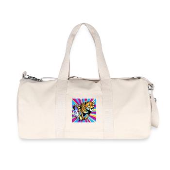 cheetah - Recycled Canvas Sports Bag by Stanley/Stella - natural - Front