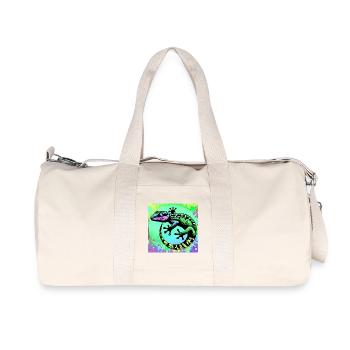 Gecko - Recycelte Canvas-Sporttasche von Stanley/Stella - Naturweiß - Vorne