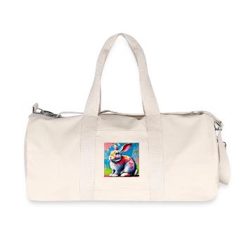rabbit - Recycled Canvas Sports Bag by Stanley/Stella - natural - Front