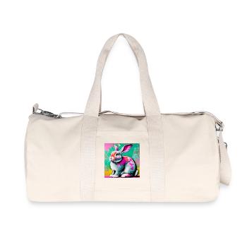 lapin - Sac de sport en toile recyclée Stanley/Stella - blanc naturel - Devant