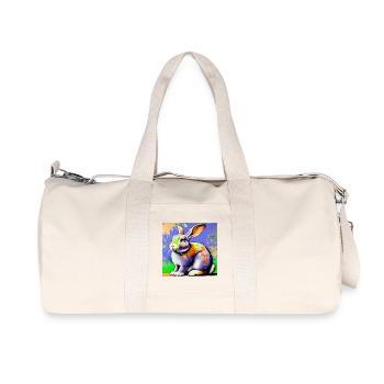 rabbit - Recycled Canvas Sports Bag by Stanley/Stella - natural - Front
