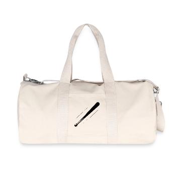 Baseballschläger Skizze - Recycelte Canvas-Sporttasche von Stanley/Stella - Naturweiß - Vorne