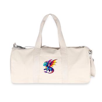 dragon - Recycled Canvas Sports Bag by Stanley/Stella - natural - Front