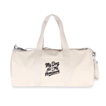 My Dog Ate My Homework - Recycled Canvas Sports Bag by Stanley/Stella - natural - Front