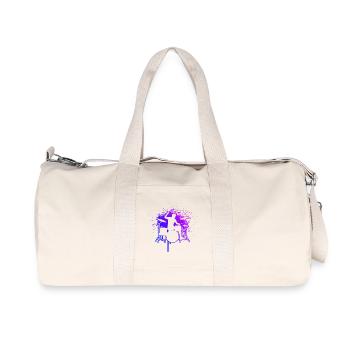 Gift idea for a drummer with percussion - Recycled Canvas Sports Bag by Stanley/Stella - natural - Front