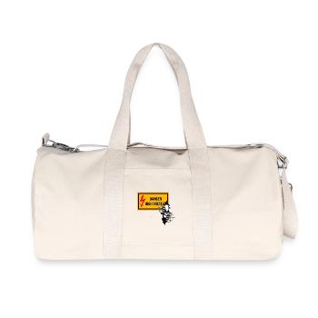 Danger Voltage Skull Graphic - Recycled Canvas Sports Bag by Stanley/Stella - natural - Front