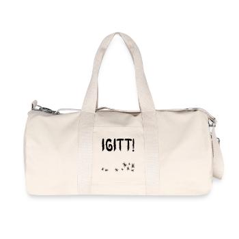 Igitt Ameisen - Recycelte Canvas-Sporttasche von Stanley/Stella - Naturweiß - Vorne