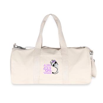 A Little Bit Dramatic Drama Queen Lama Frau Girl - Recycelte Canvas-Sporttasche von Stanley/Stella - Naturweiß - Vorne