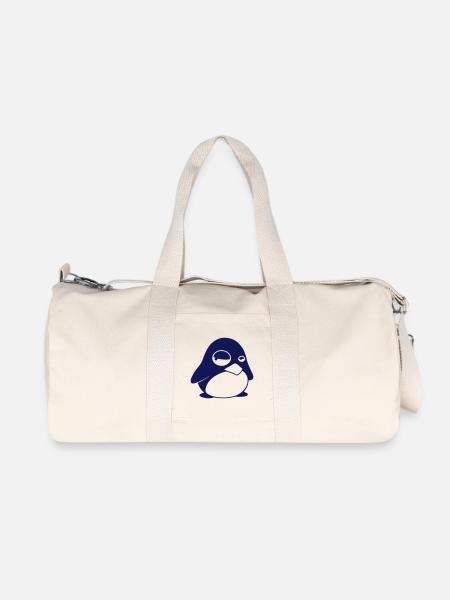 TUX Pinguin, LINUX v2.0 - Recycelte Canvas-Sporttasche von Stanley/Stella - Naturweiß