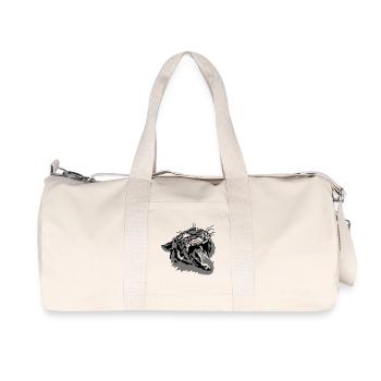 Tiger - Recycelte Canvas-Sporttasche von Stanley/Stella - Naturweiß - Vorne