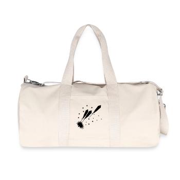 Raketen rockets new year - Recycelte Canvas-Sporttasche von Stanley/Stella - Naturweiß - Vorne