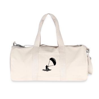 Kitesurfer - Recycelte Canvas-Sporttasche von Stanley/Stella - Naturweiß - Vorne